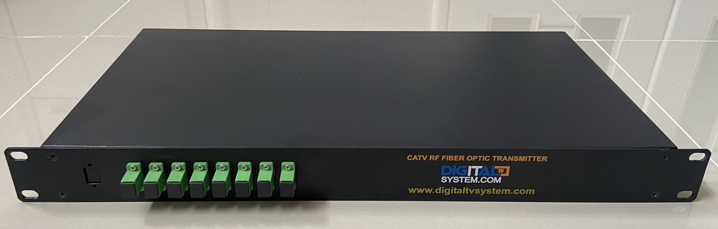FTTH CATV Optical Transmitter 1550nm 10dBm 5Km SC/APC เชื่อมต่อ MGC AGC หน้าจอ OLCD RF นิ้ว