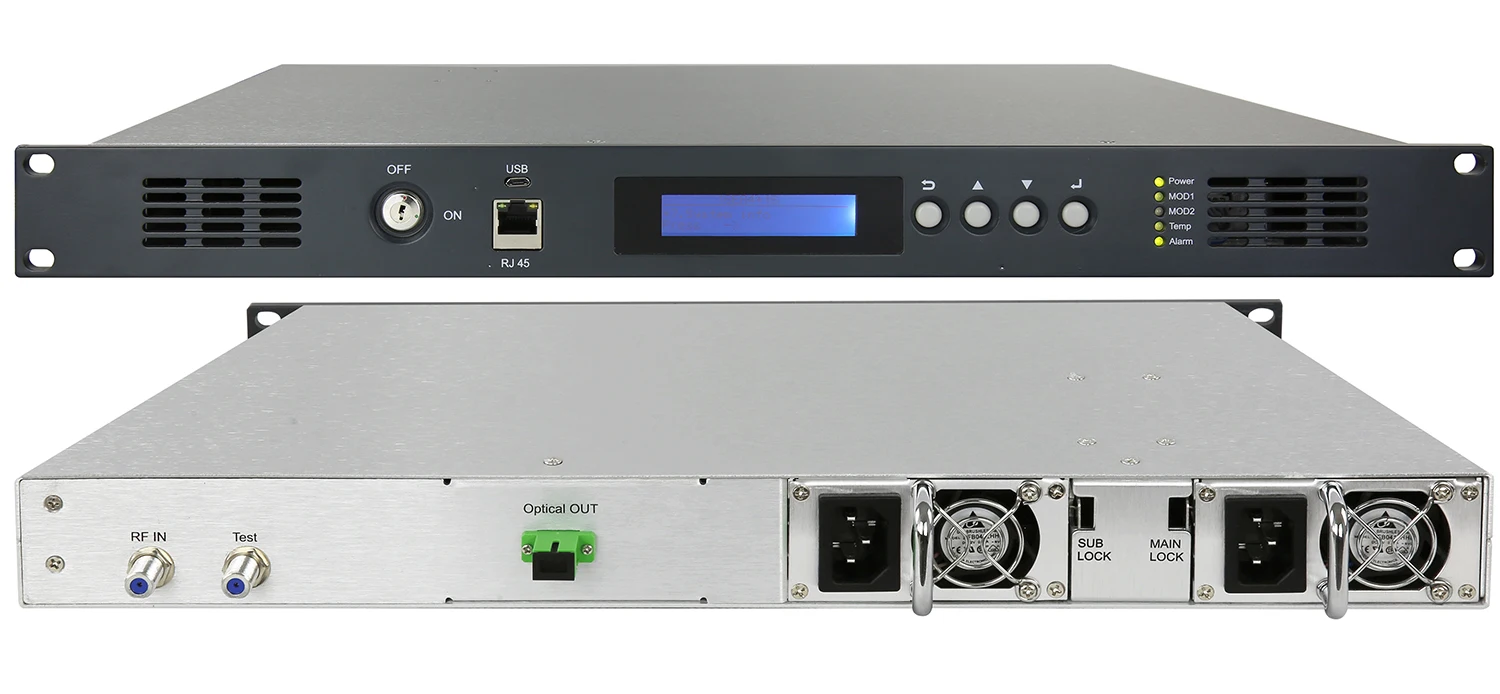 CATV เครื่องส่งสัญญาณแสงแบบโมดูเลตโดยตรง, ตัวแปลง RF เป็นออปติคอล, เครื่องส่งสัญญาณ 1310 นาโนเมตร/1550 นาโนเมตร